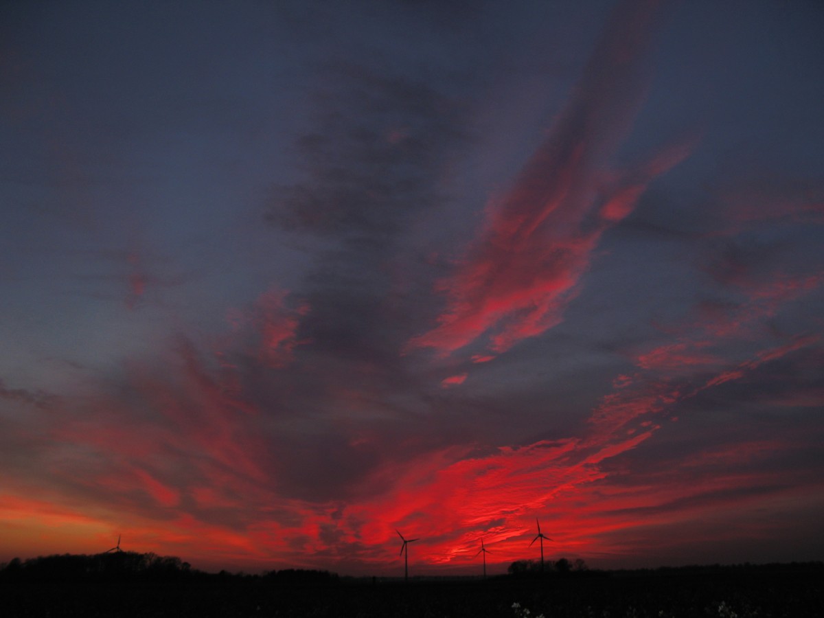 Abendrot am Niederrhein :: © Martin Speis