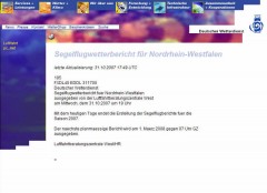 Die letzte Meldung für NRW :: © Deutscher Wetterdienst