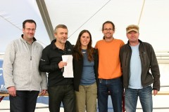 Siegerehrung German Cup 2009: DHV-Sportvorstand Axel Stuckenberger, Ligachef Dieter Münchmeyer, Yvonne Dathe, Gunther Lawer, Rolf Igelmann (v.l.n.r.) :: &copy; DHV