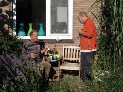 Detlev Wolter zu Besuch bei Jan Meerbeek :: &copy; Martin Speis